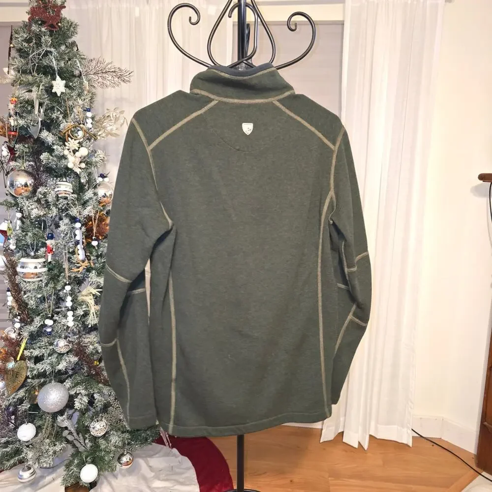 Kuhl Forest Green Zip-Up Men's Sweater